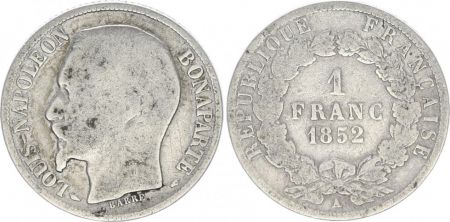 France 1 Franc Napoléon III - 1852 A