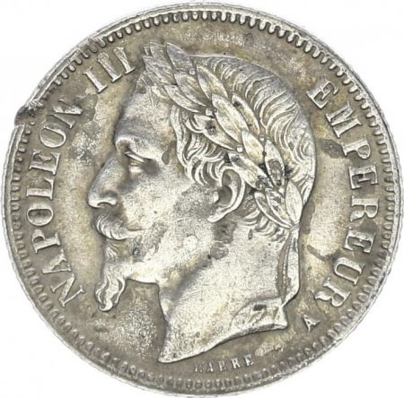 France 1 Franc Napoléon III - 1866 A