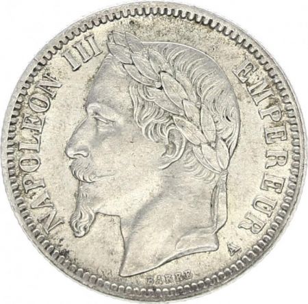 France 1 Franc Napoléon III - 1866 A Paris