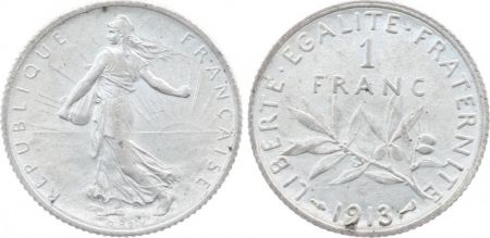 France 1 Franc Semeuse - 1913 - Argent