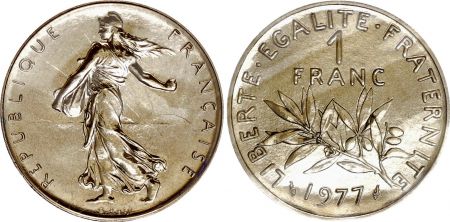 France 1 Franc Semeuse - 1977 - FDC - ISSU DE COFFRET