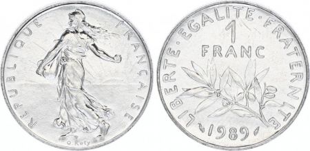 France 1 Franc Semeuse - 1989 - FDC - ISSU DE COFFRET