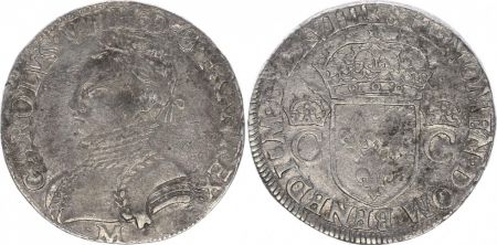 France 1 Teston, Charles IX - Armoiries 1568 M Toulouse