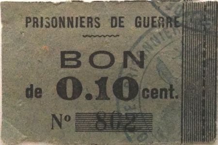 France 10 Centimes - Bon des Prisonniers de Guerre - TB