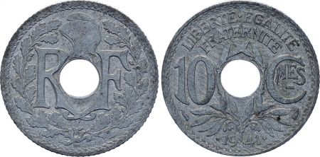 France 10 Centimes - Type Lindauer - Cmes souligné - France .1941. (EC)