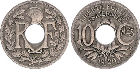 France 10 Centimes - Type Lindauer - France 1920 (EC)