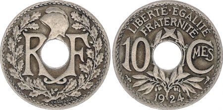 France 10 Centimes - Type Lindauer - France 1924 (UN)