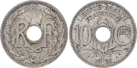France 10 Centimes - Type Lindauer - France 1932 (EC)
