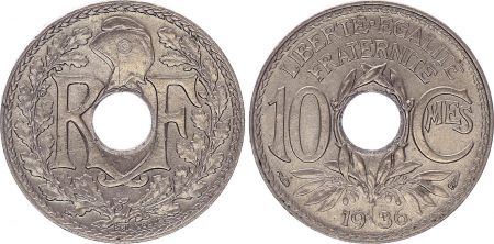 France 10 Centimes - Type Lindauer - France 1936 (SUP)