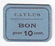 France 10 Centimes Caylus
