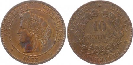 France 10 Centimes Cérès - Troisième République - 1875 K