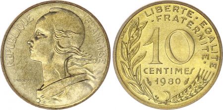 France 10 Centimes Marianne - 1980 issu de coffret BU