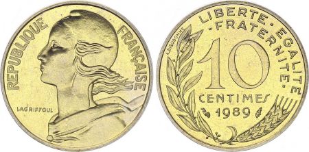 France 10 Centimes Marianne - 1989 issu de coffret BU