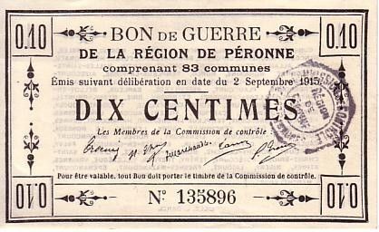 France 10 Centimes Péronne