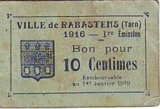 France 10 Centimes Rabastens