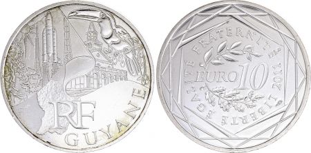 France 10 Euros - Guyane - 2011 - Argent