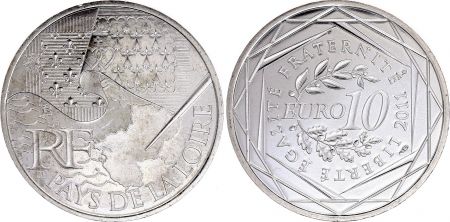 France 10 Euros - Pays de la Loire - 2010 - Argent