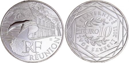 France 10 Euros - Réunion - 2011 - Argent