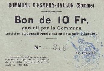 France 10 F Esmery-Hallon n° 310