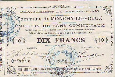 France 10 F Monchy-Le-Preux