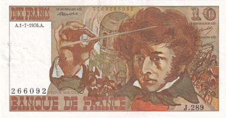France 10 Francs - Berlioz - 01-07-1976 - Série J.289