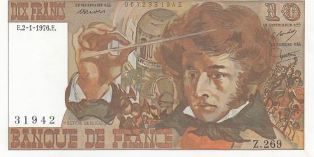 France 10 Francs - Berlioz - 02-01-1976 - Série Z.269 - F.63.16