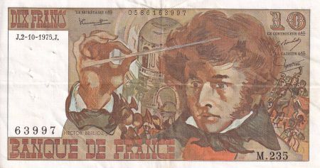 France 10 Francs - Berlioz - 02-10-1975 - Série M.235 - TTB - F.63.13