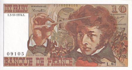 France 10 Francs - Berlioz - 03-10-1974 - Série L.87 - F.63.07a