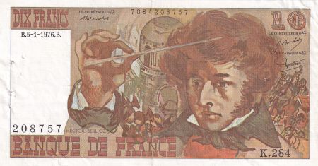 France 10 Francs - Berlioz - 05-01-1976 - Série K.284