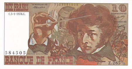 France 10 Francs - Berlioz - 05.01.1976 - Série Z.285