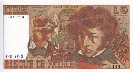 France 10 Francs - Berlioz - 06-02-1975 - Série C.143 - F.63.08