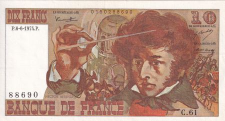 France 10 Francs - Berlioz - 06-06-1974 - Série C.61 - F.63.05