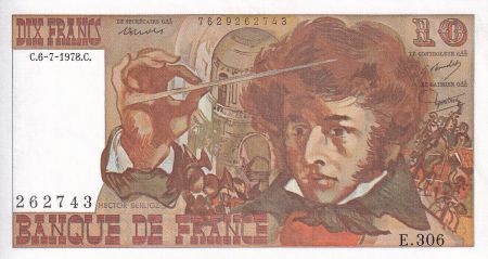 France 10 Francs - Berlioz - 06-07-1978 - Série E.306 - F.63.24
