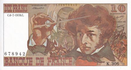 France 10 Francs - Berlioz - 06-07-1978 - Série K.306 - F.63.24