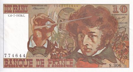 France 10 Francs - Berlioz - 06-07-1978 - Série S.306 - F.63.24