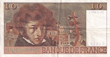 France 10 Francs - Berlioz - 06-11-1975 - Série E.253 - SUP - F.63.14
