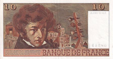 France 10 Francs - Berlioz - 06-11-1975 - Série J.252 - SUP - F.63.14