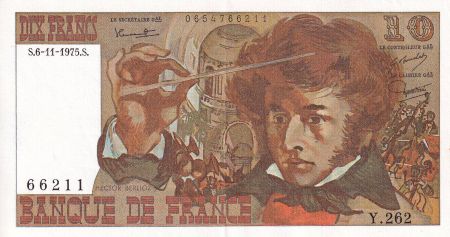 France 10 Francs - Berlioz - 06-11-1975 - Série Y.262 - SPL - F.63.14