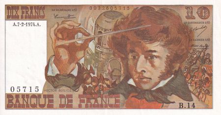 France 10 Francs - Berlioz - 07-02-1974 - Série B.14 - SUP - F.63.03