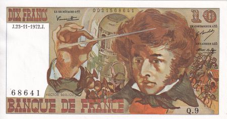 France 10 Francs - Berlioz - 23-11-1972 - Série Q.9 - F.63.01