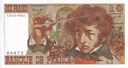 France 10 Francs - Berlioz - 23-11-1972 - Série S.3 - F.63.01