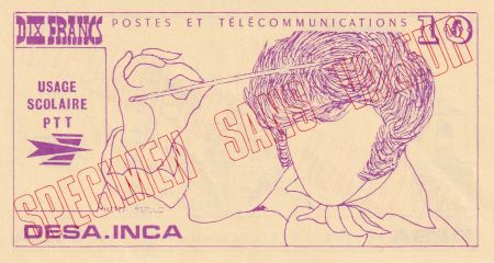 France 10 Francs - Desa Inca PTT - Postes et télécommunications - Sans valeur