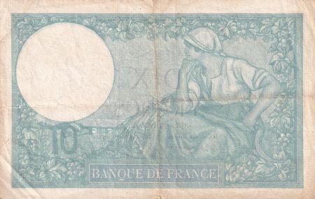 France 10 Francs - Minerve - 05-10-1939 - Série G.73760 - F.07.10