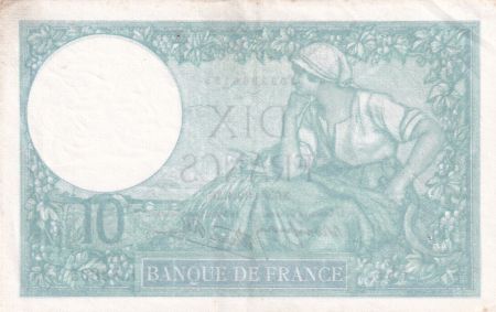 France 10 Francs - Minerve - 09-01-1941 - Série R.83695