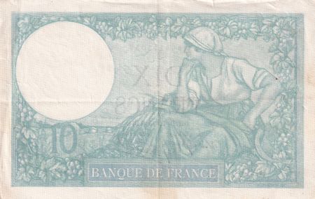 France 10 Francs - Minerve - 21-11-1940 - Série Z.79808 - F.07.21