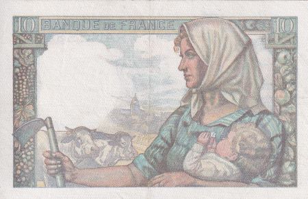 France 10 Francs - Mineur - 09-09-1943 - Série Y.57 - F.08.09