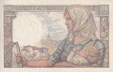 France 10 Francs - Mineur - 10-03-1949 - Série J.182 - F.08.20