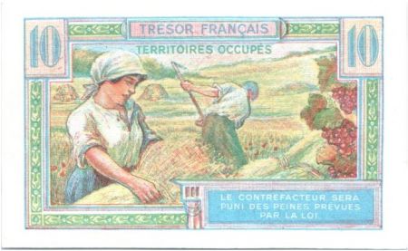 France 10 Francs , Trésor Français - 1947 - Série A.04538947