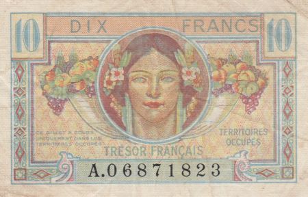 France 10 Francs , Trésor Français - 1947 - Série A.06871823