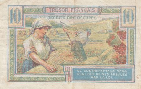 France 10 Francs , Trésor Français - 1947 - Série A.08383453
